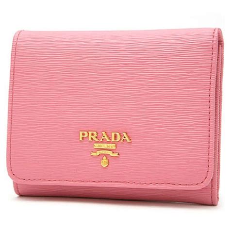 prada vitello trifold wallet pink|Prada Vitello Move Leather Pink Small Trifold Wallet, Women's .